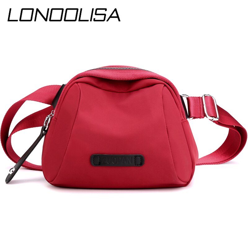 Casual Schoudertassen Vrouwen Effen Kleur Portemonnee En Handtassen Kleine Messenger Bag Nylon Crossbody Tassen Voor Vrouwen