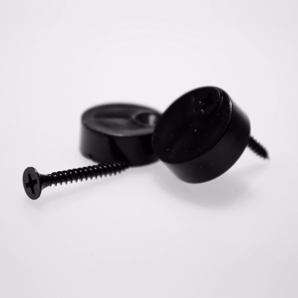 HACCER Sliding Barn Door Hardware Black Anti-jump Disk Block (One Pair)