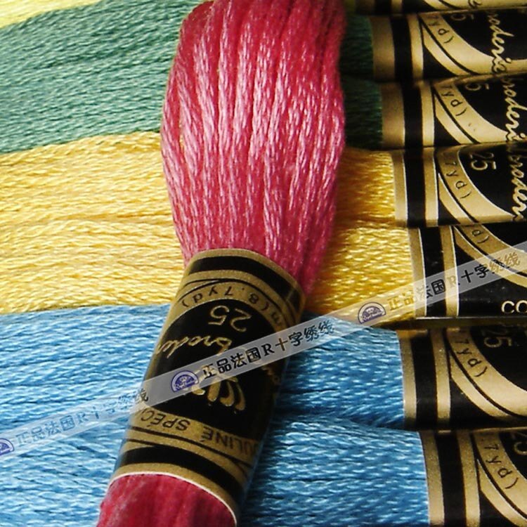 Skein 447 cores para linha de bordar, linha de costura 100% algodão egípcio, bordado, ferramentas para bordado