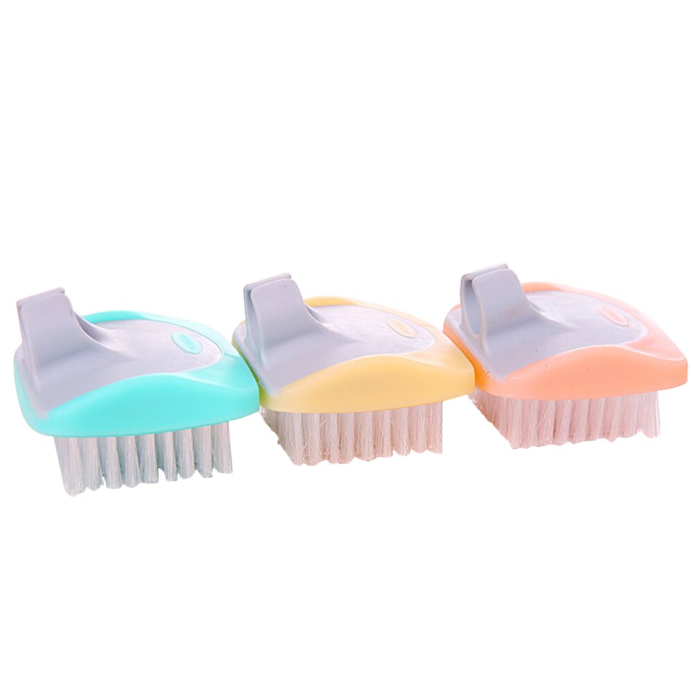 Patata de Color aleatorio frutas verduras suciedad quitar el dedo anillo herramientas para el hogar cepillo de limpieza Durable portátil Helper utensilios de cocina