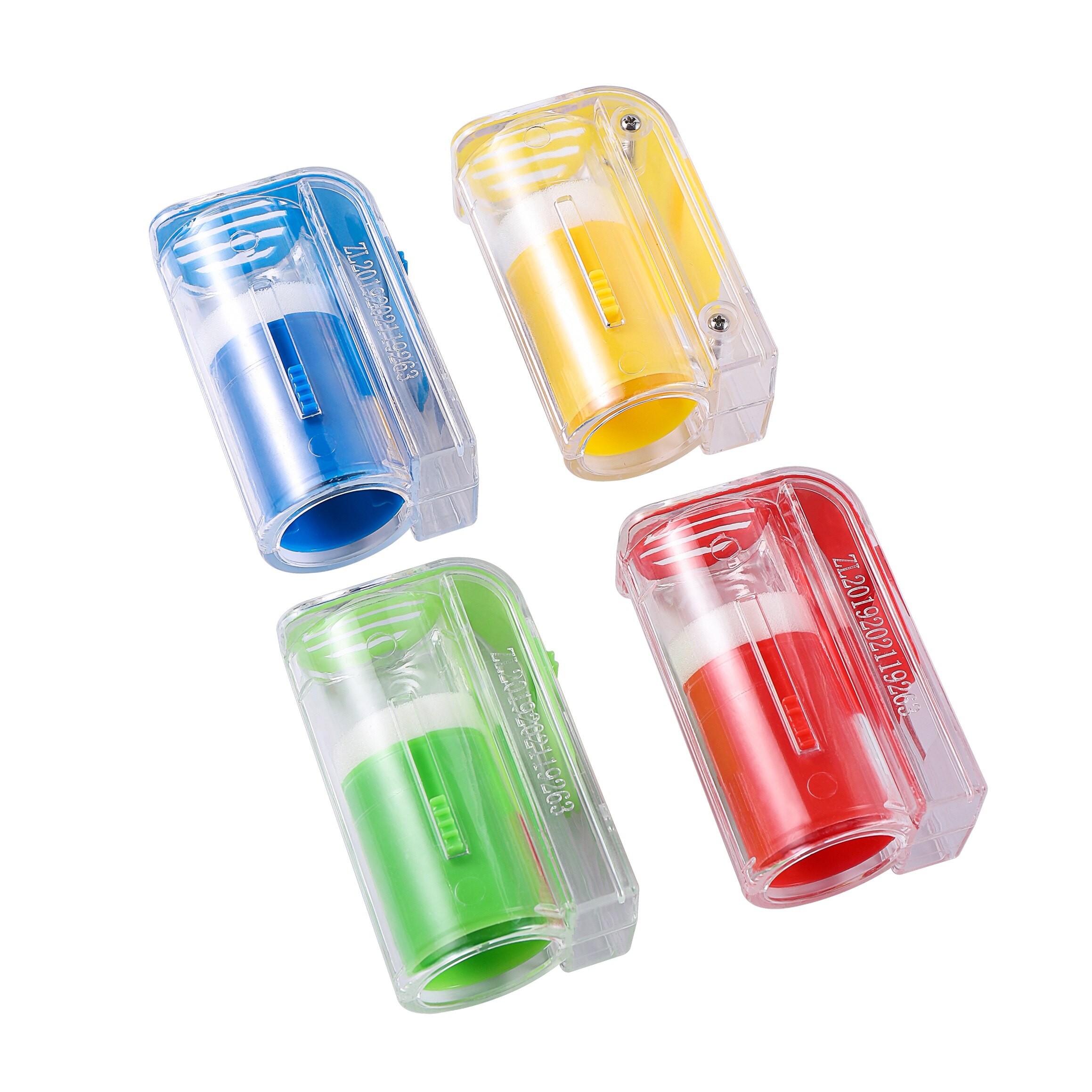 Ape regina marcatore bottiglia Ape marchio gabbia plastica una mano marcatura ricevitore con pistone peluche giardino apicoltura forniture 1 pz