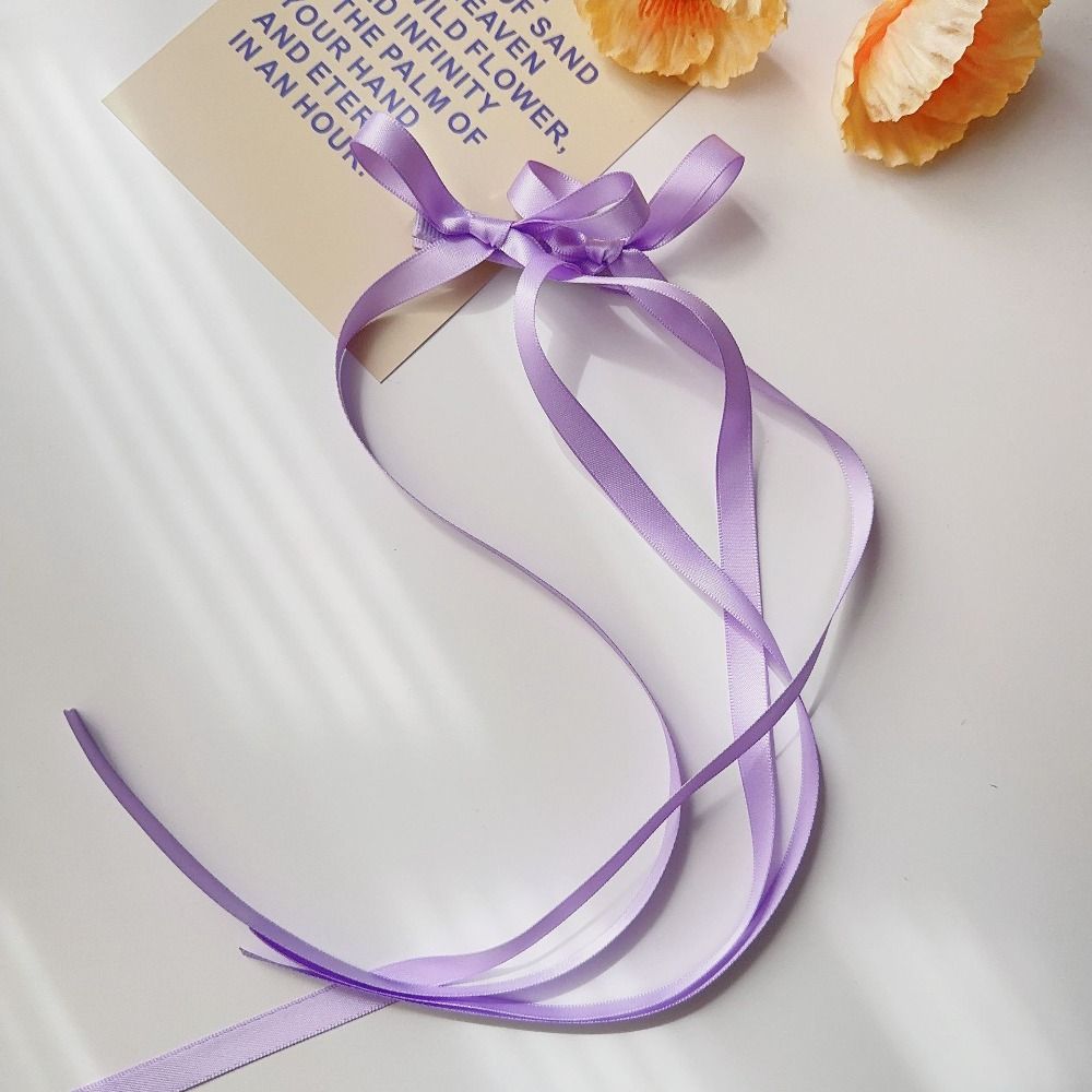 Strik Haarclip Satijnen Lint Bobby Pin Effen Hoofdband Vlechten Haar Tool Schattig Ballet Lente Haarspeldjes Kawaii Haarspelden: Sky Blue