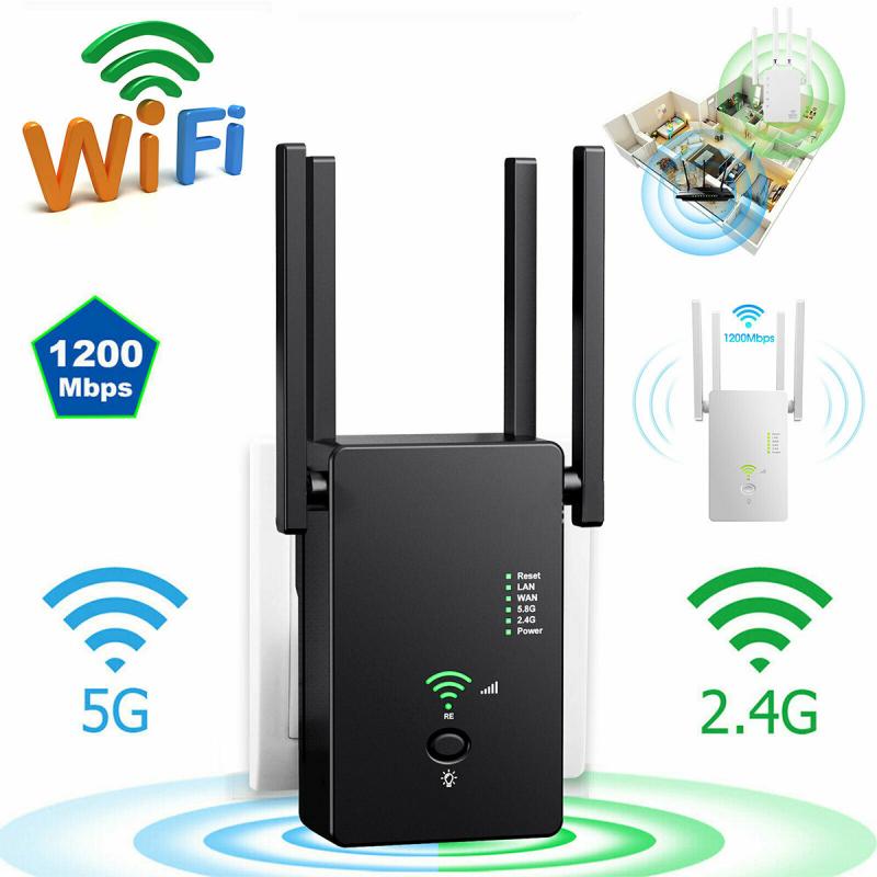 Wifi Range Extender Repeater Router AC1200M Wifi 2.4G 5Ghz Dual Band Wifi Extender Wifi Signaal Versterker Repeater Wifi