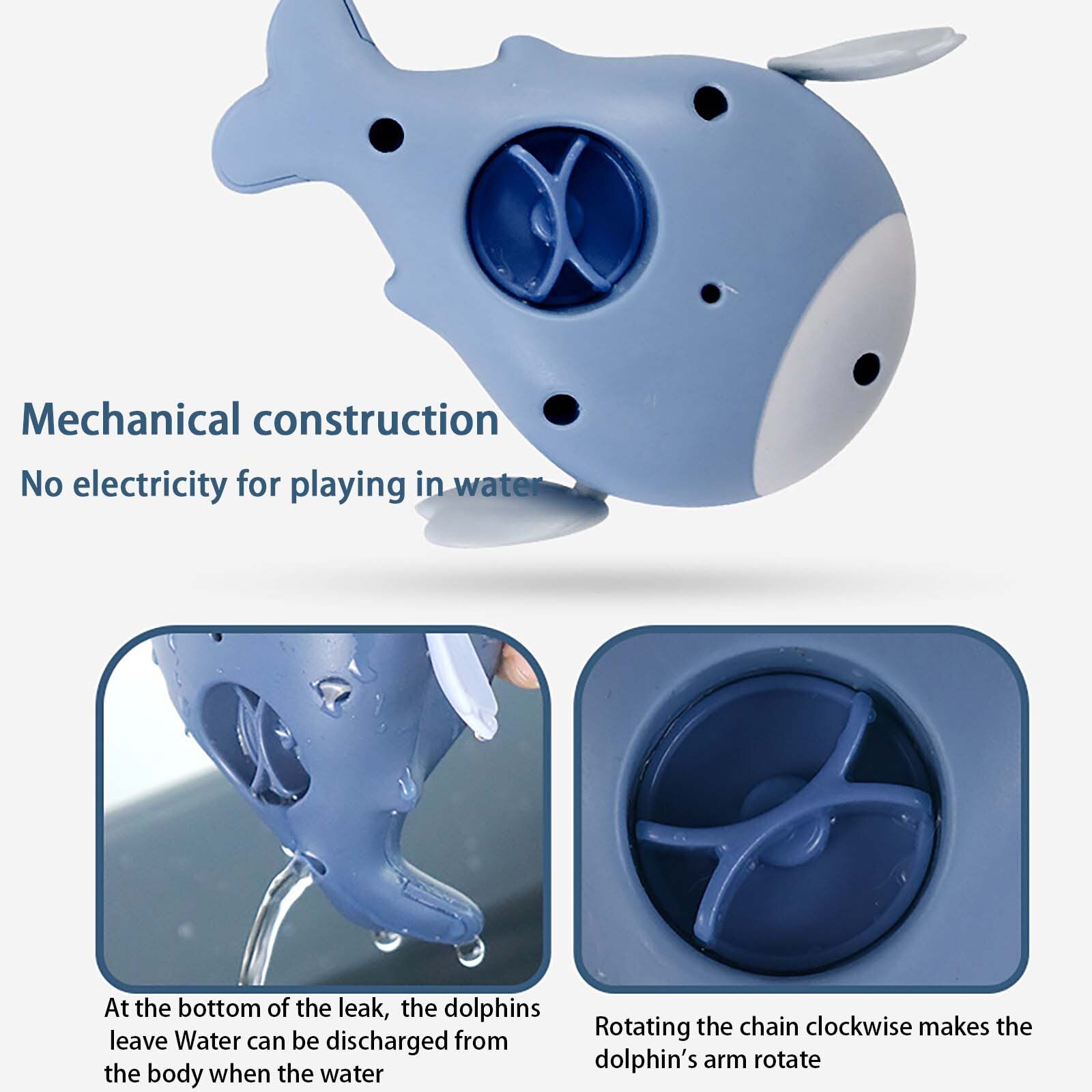 @ Baby Float Water Klassieke Baden Zwemmen Educatief Speelgoed Voor Kinderen Mechanische Nylon Clockwork Zwemmen Baby Dolfijn