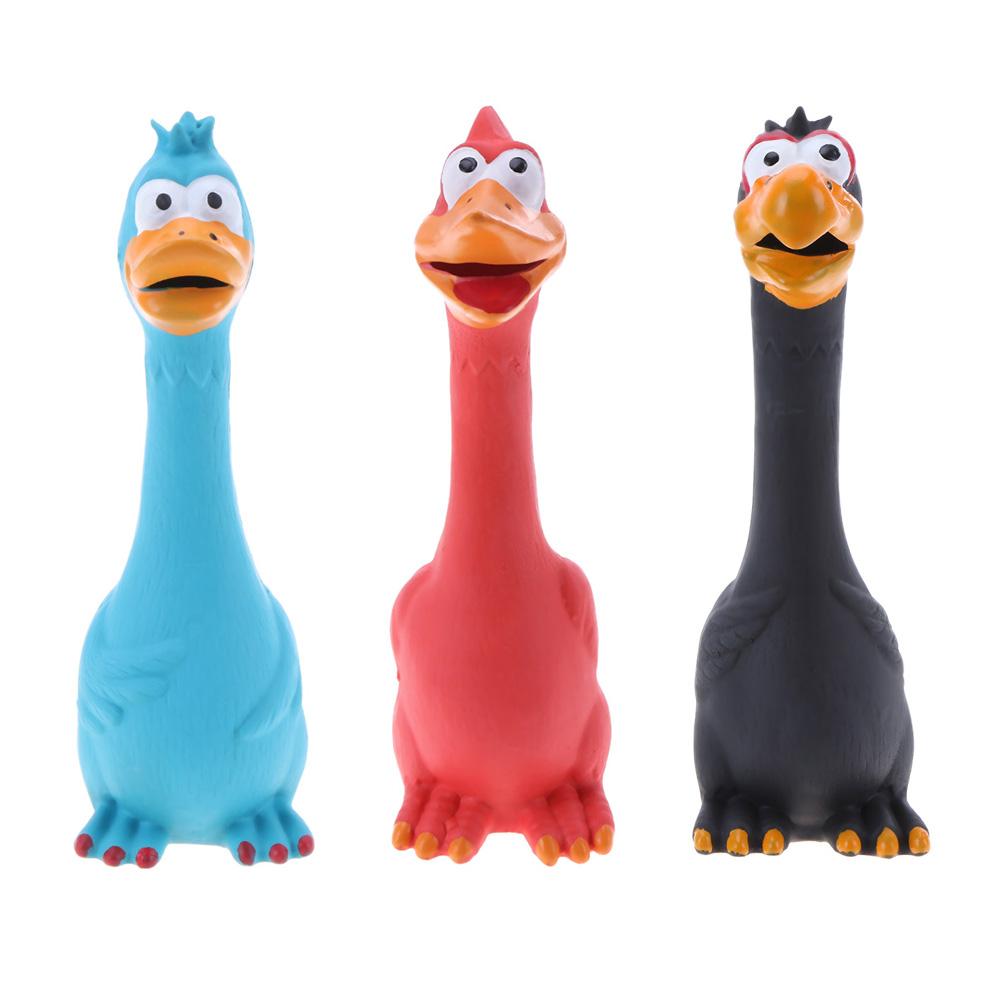 1PC Pet Toy For Dogs Puppy Screaming Rubber Chicken Toy For Dogs Latex Squeak Chew Training Pet Products Pet Sound Chew Toy