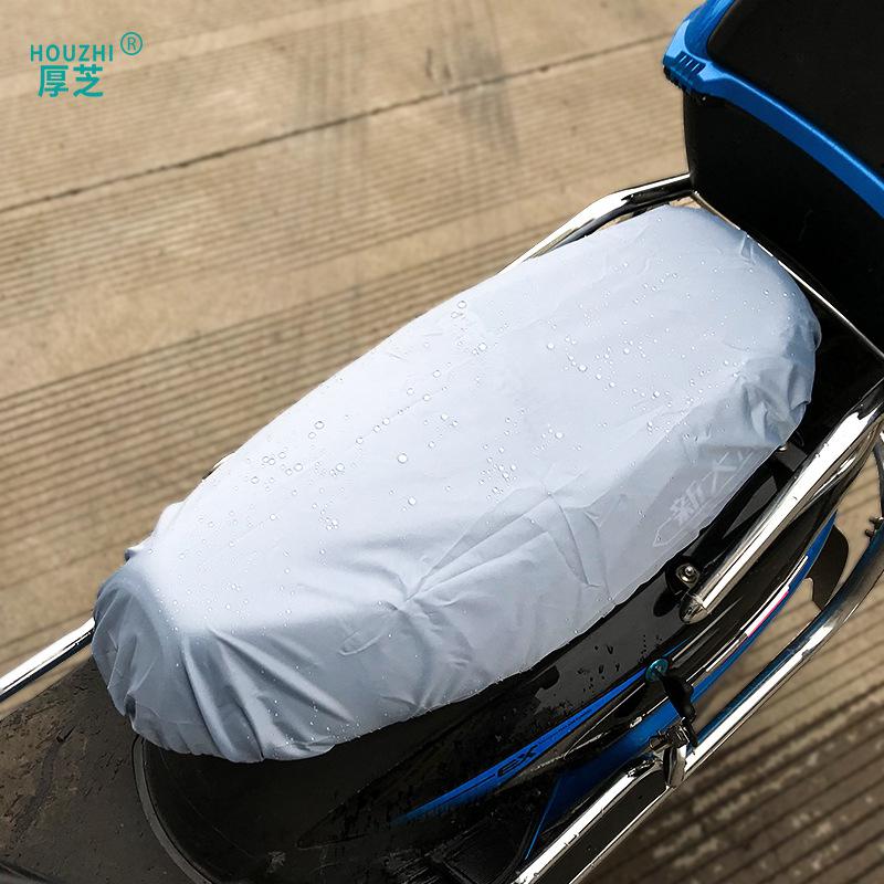 Universele Motorfiets Zitkussen Cover Waterdicht Motorfiets Seat Cover Slijtvaste Moto Stoelhoes Motorfiets Seat Protector: Silver L