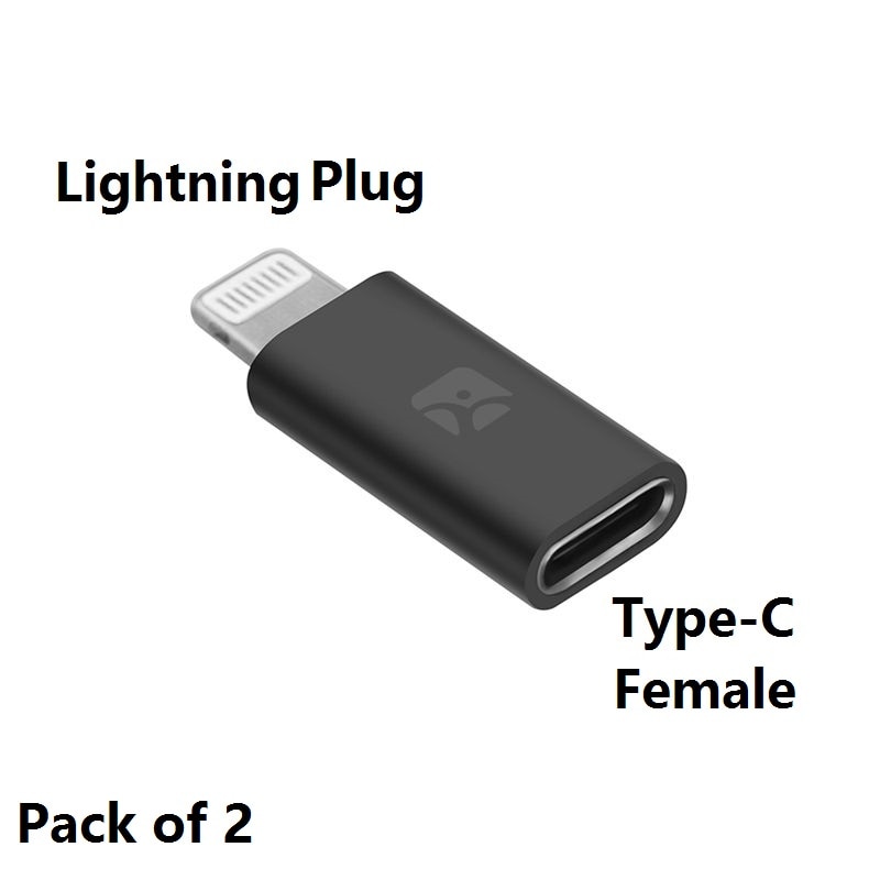 Usb Type-C Vrouwelijke Bliksem Male Adapter, type-C Kabel Met Charge & Sync Gegevens Voor Converteren Huawei, Samsung Naar Iphone/Ipad/Ipod