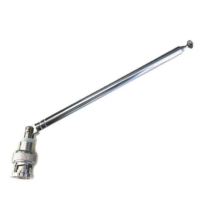 Stainless Steel FM Radio Antenna BNC Connector Telescopic Aerial