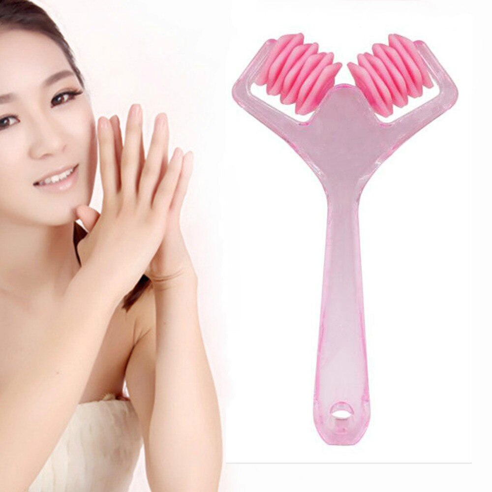 Slimming Chin Massage/Irregular feather wheel chin massage wheel/ Face Vibration Facial Beauty Roller /Massager Stick