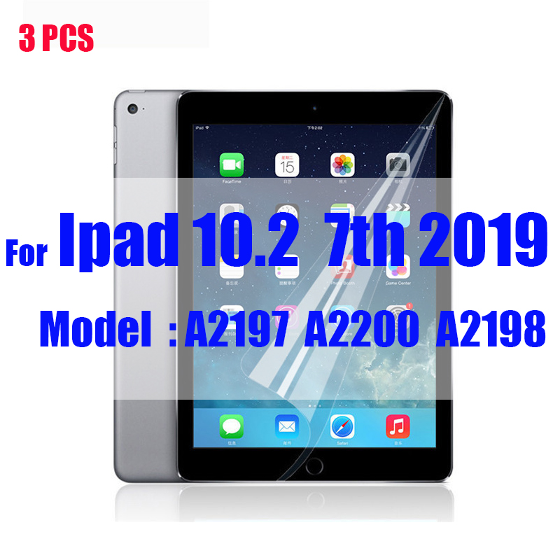 3 Pcs Pet Soft Screen Protector Voor Ipad 9.7 Beschermfolie Voor Apple Ipad Air 1 2 Matte protector Voor Ipad 5 6 Pro: For iPAD 10.2 3PCS