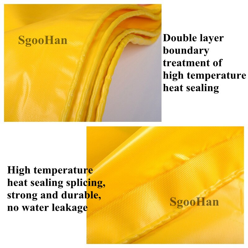 0.45mm Yellow Rainproof Cloth PVC Coated Banner Tarpaulin Oilcloth Outdoor Awning Waterproof Oxford Cloth Sunshade Sail Shelter