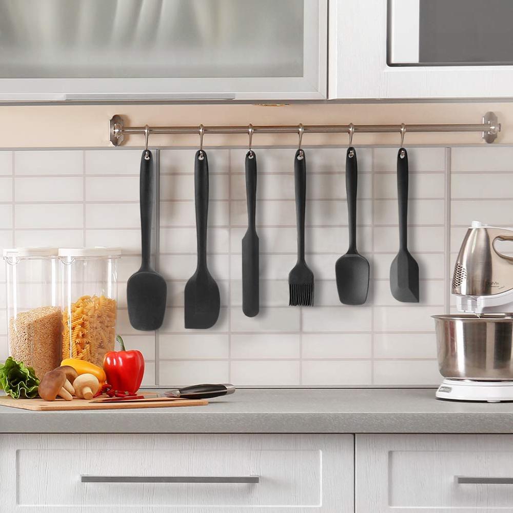 Silikon Kochen Spachtel Set Gebäck Kuchen Butter Cookie Schaber Pinsel Backen Mischen Werkzeuge Kithchen Utensilien Antihaft Spatel Set