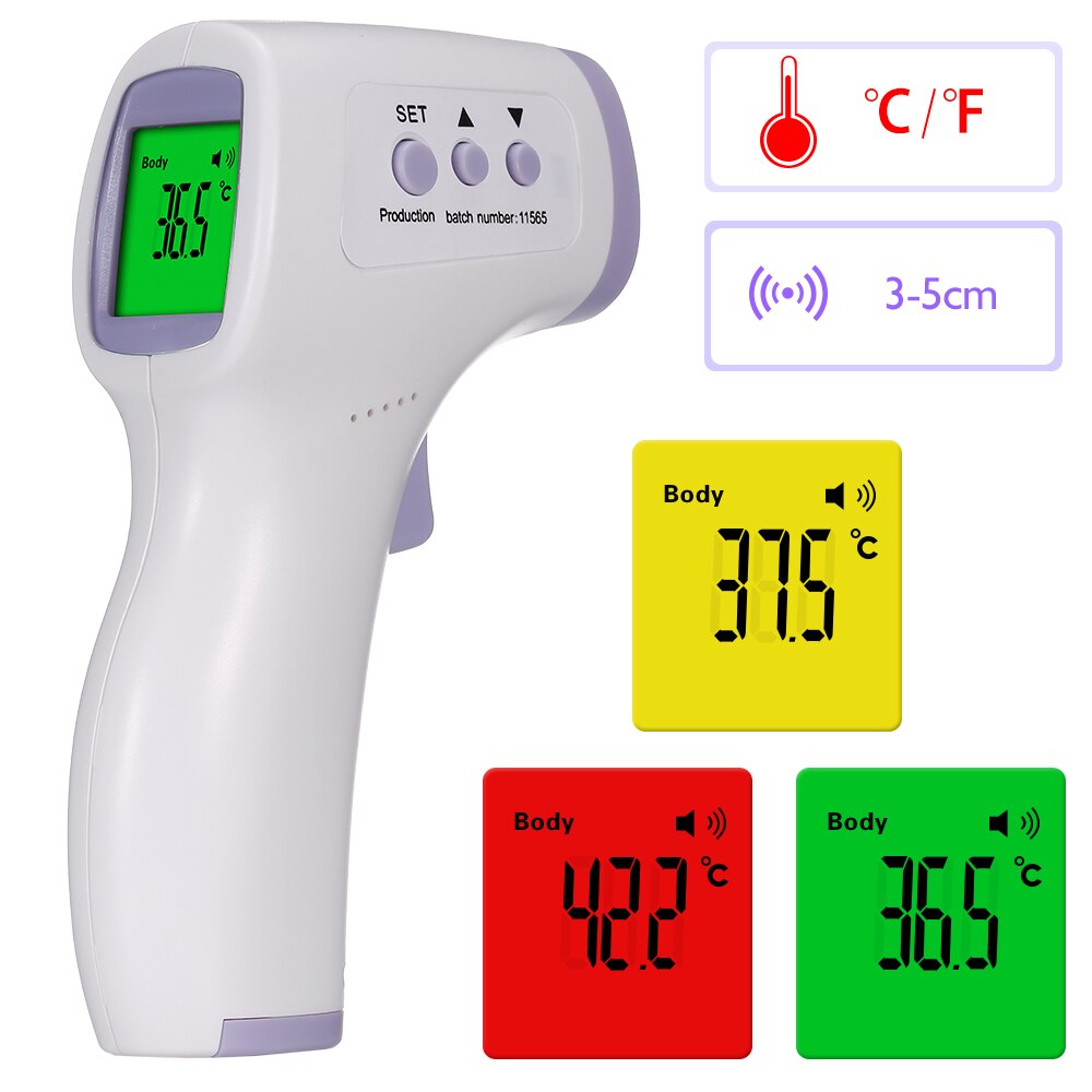 Digital pandetermometer infrarød babytermometer berøringsfri temperaturmåler højfølsom infrarød temperatur
