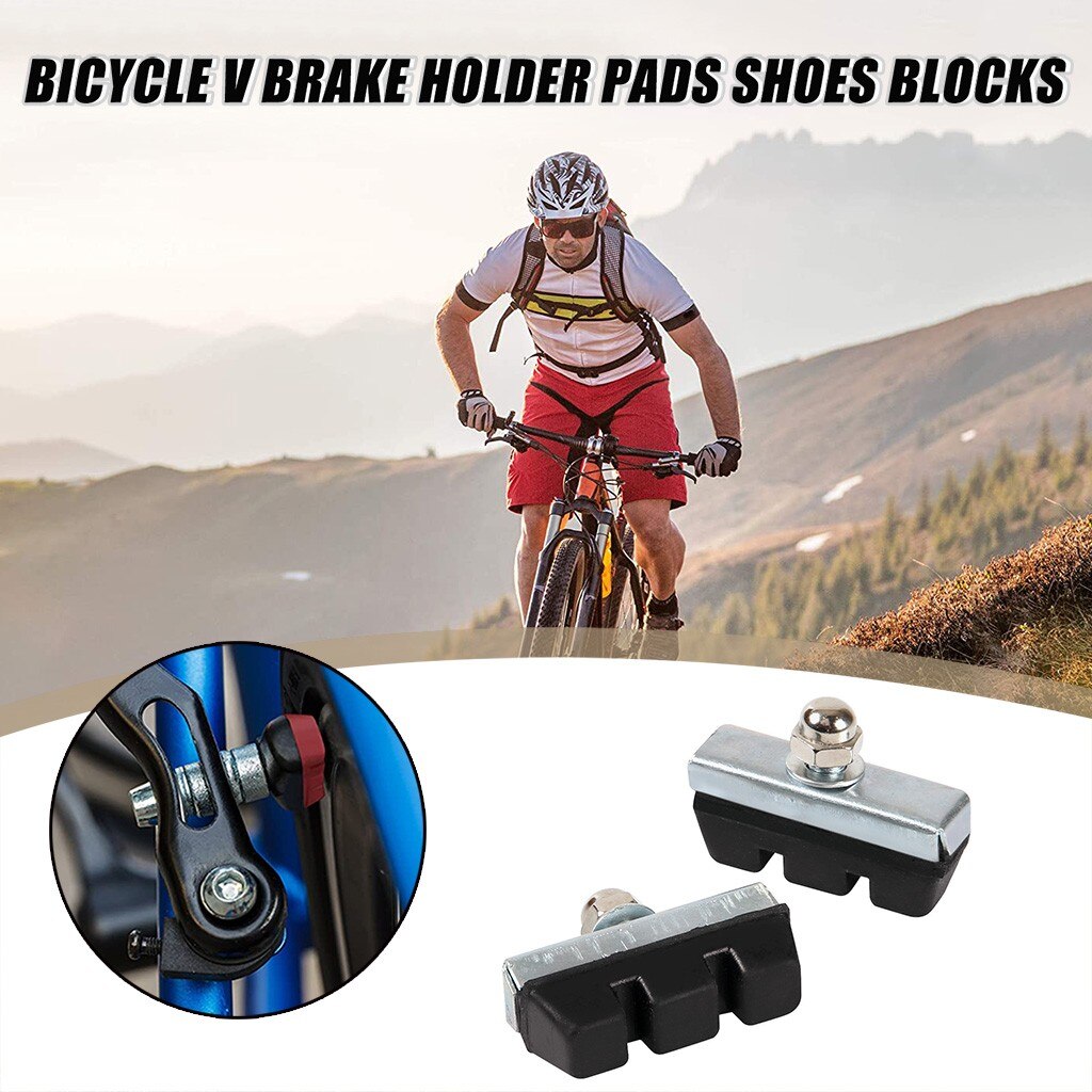 V-Brake Holder Schoenen Rubber Blokken Duurzaam Fietsen Accessoires 1 Paar Mountain Racefiets Remblokken Fiets Remmen Accessoires