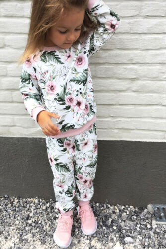 PUDCOCO Toddler Kids Baby Girl Infant Clothes T-shirt Top Pants Outfit Sets Tracksuit Support