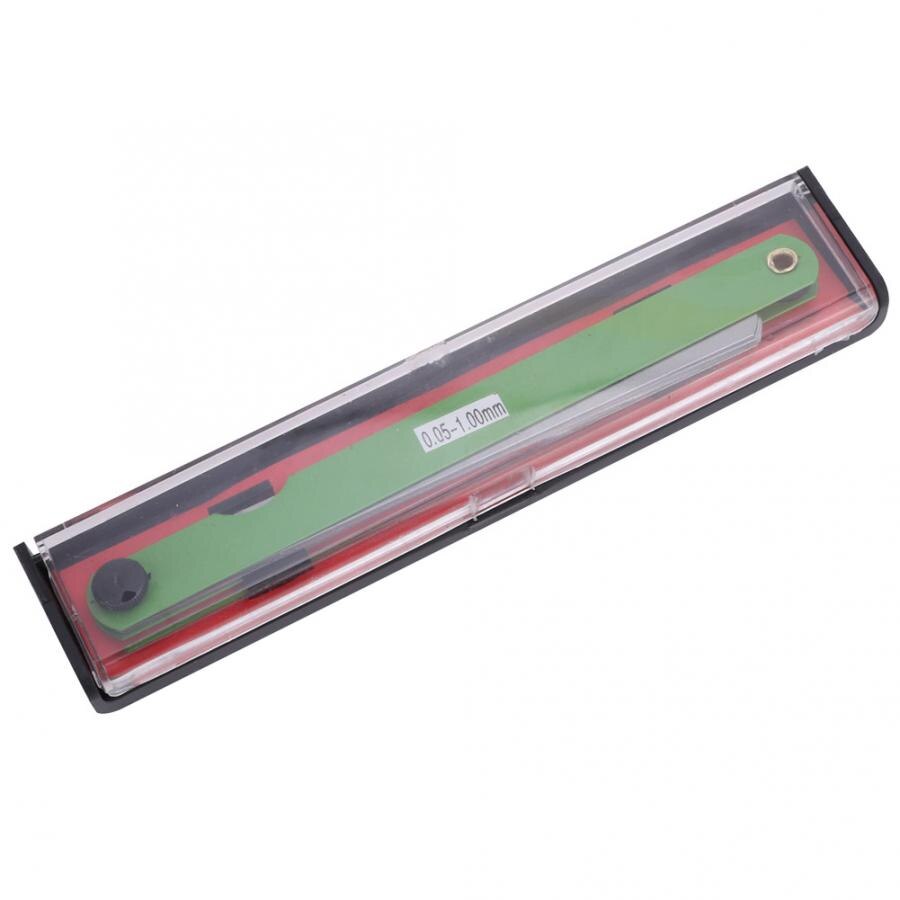 10pcs Calibre 150 milímetros Gap Filler Feeler Medidor 14 Lâminas Métricas 0.05-1mm de Espessura Ferramenta de Medição 0.05 -1mm
