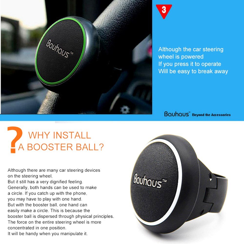 Volante per auto Booster Ball Cuscinetto in silicone Maniglia per camion Volante Auxiliario Booster Parti di ricambio automatiche universali