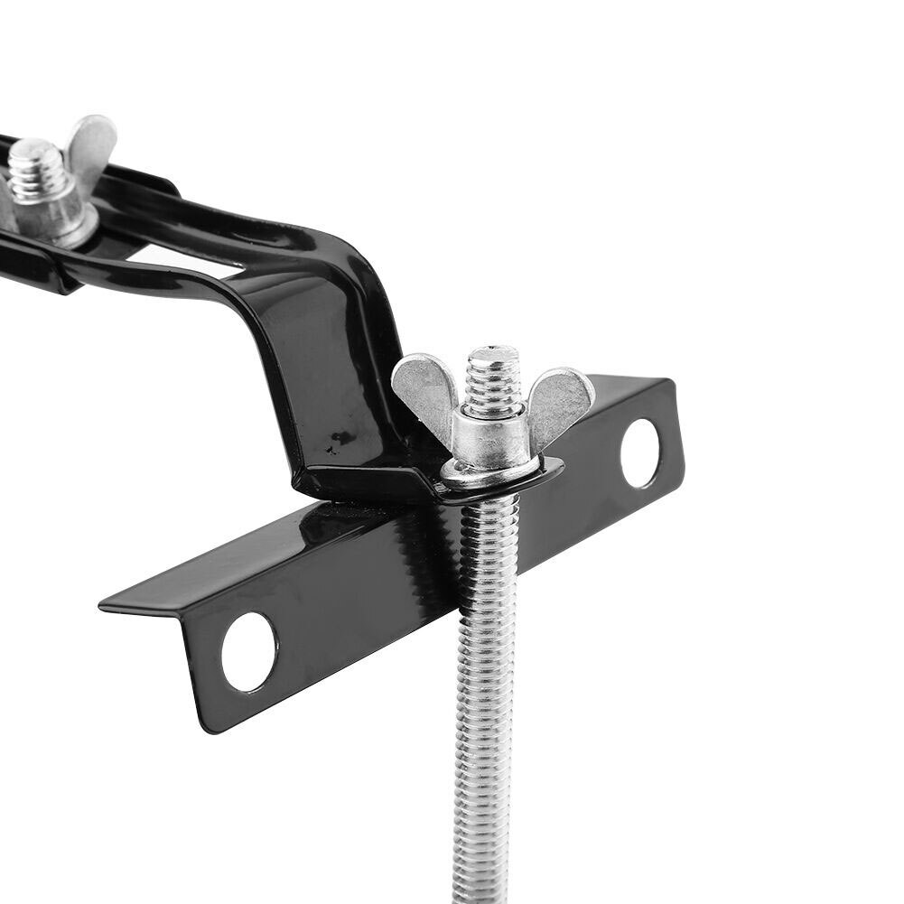 Metal Battery Tray Hold Down Clamp Car Auto Accessories Marine Boat Black Stable Recessed Slots Universal Rack Bracket Durable