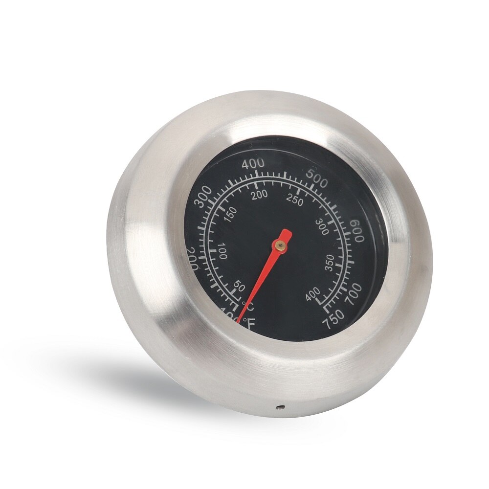 BBQ Thermometer Gauge Charcoal Grill Pit Smoker Temp Gauge Grill Pit Thermometer with Fahrenheit and Heat Indicator for Barbecue
