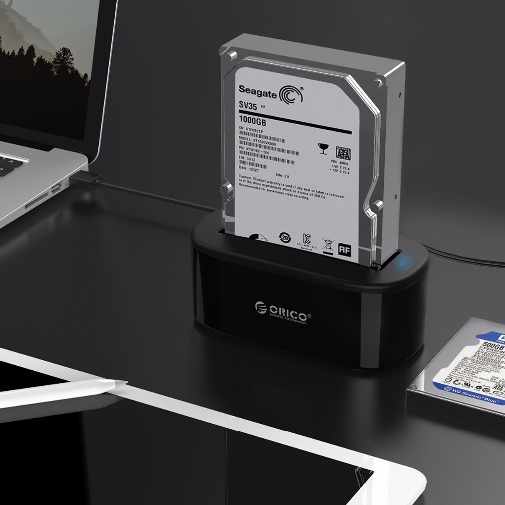 ORICO Hard Drive Docking Station USB 3.0 to SATA HDD Docking Station for 2.5/3.5 inch SSD Disk Case HDD Box Dock Enclosure