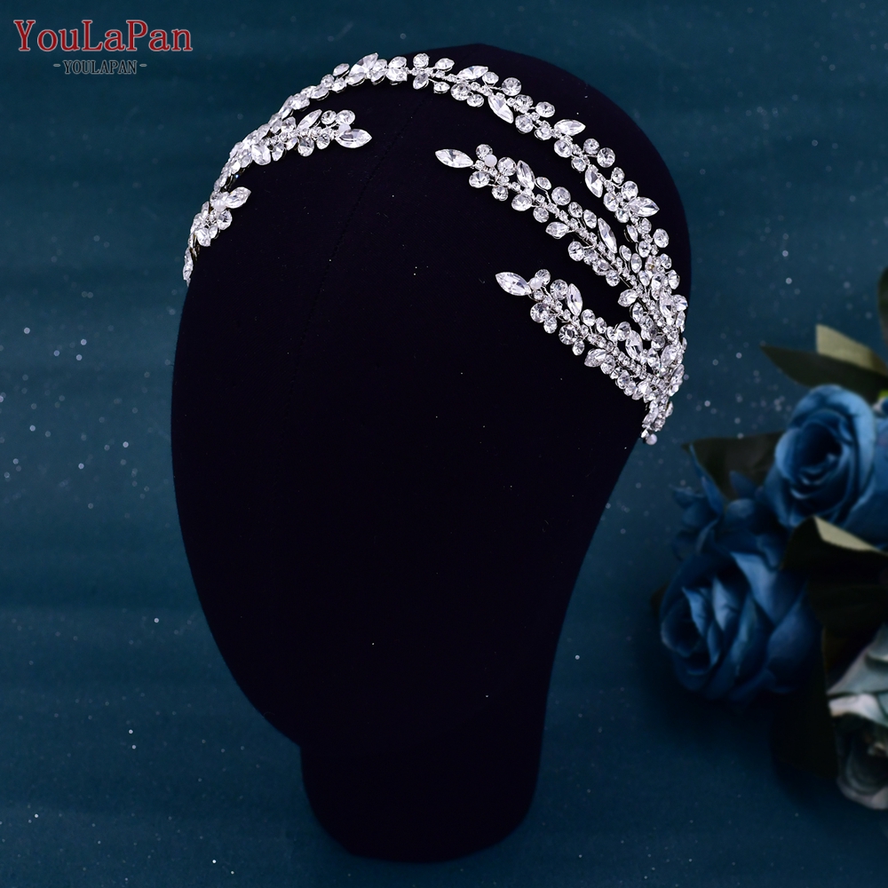 YouLaPan HP496 Strass Bruidshoofdband Boheemse Bruidshaaraccessoires Vrouw Hoofddeksel Bruiloft Haaraccessoires Bruid Tiara