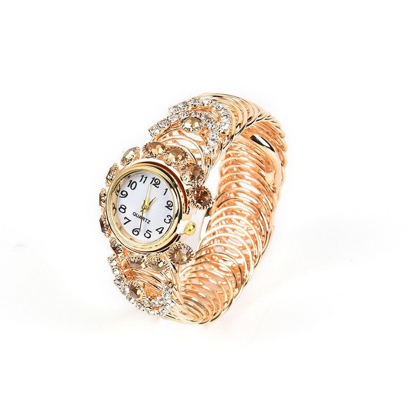 Vrouwelijke Tafel Han Editie Mode Studenten Horloge Lente Keten Ronde Ms Diamanten Ingelegde Armband Horloge