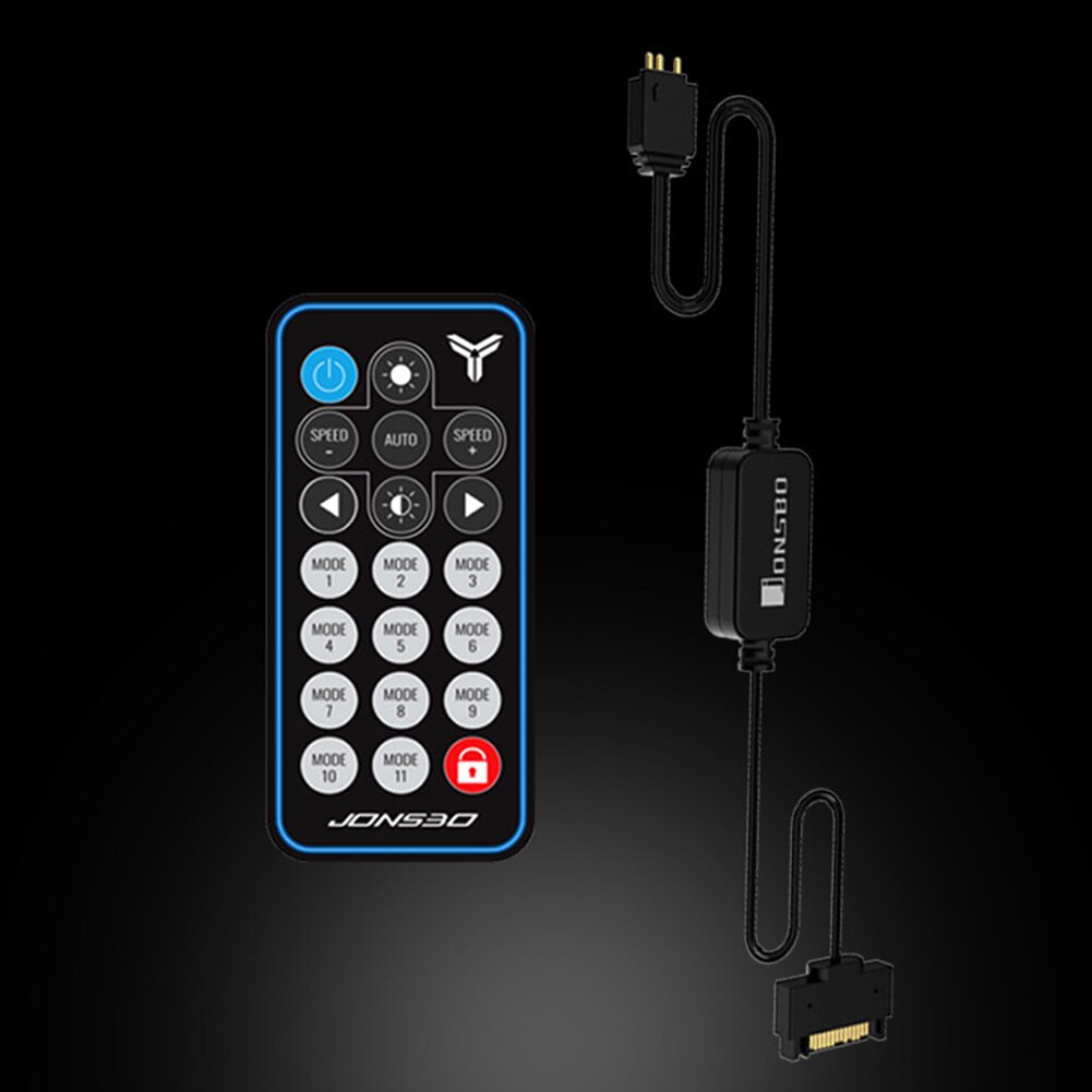 AURA RGB Controller Remote Control 5V 3Pin SATA Power Supply Memory LED Cool Light Stripe for PC Case Computer Accessories