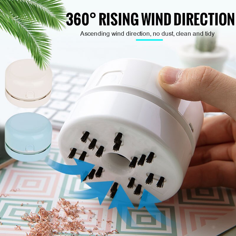Mini Vacuum Cleaner Mini Vacuum Cleaner Desk Universal Table Clean Pencil Desktop Cleaner Robot Cleaner Dust Office Shcool