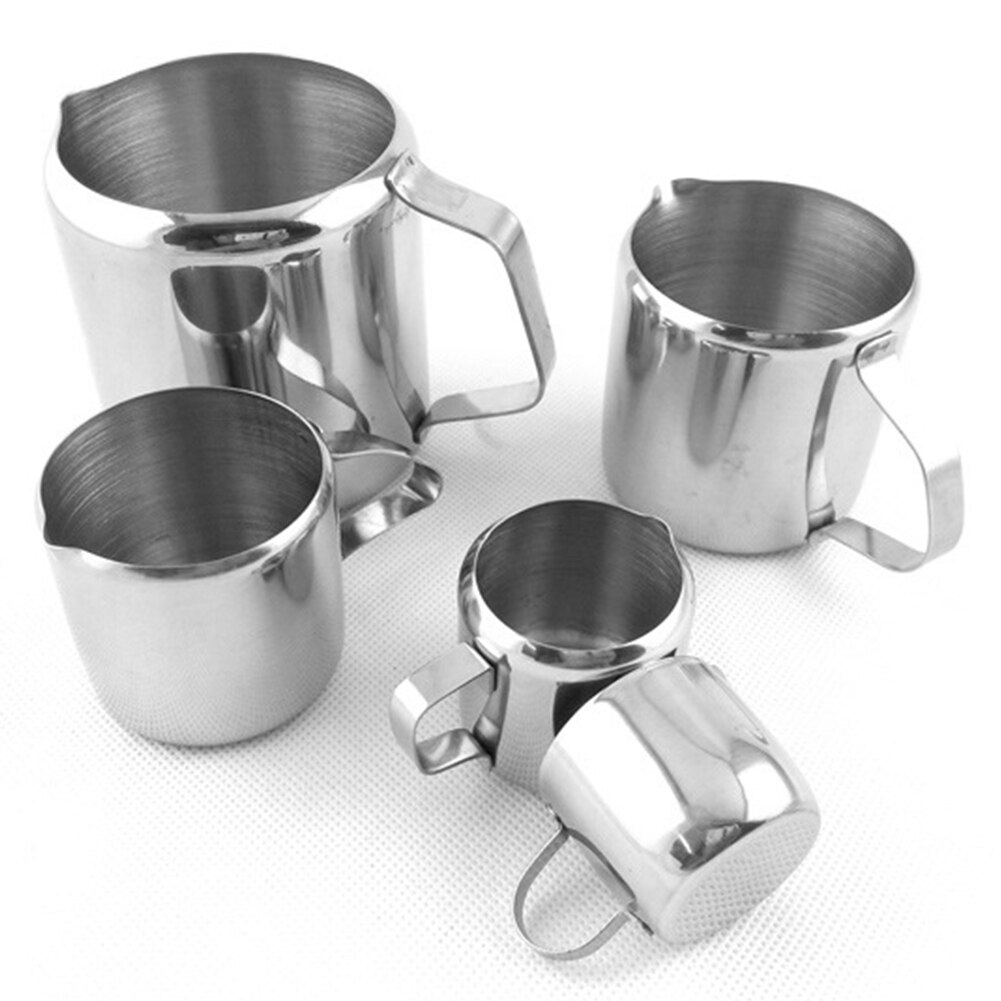 Stainless Steel Drink Catering Use Milk Jug Polished Accessories Coffee Latte Restaurants Sugar Jar Kitchen With Handle Home