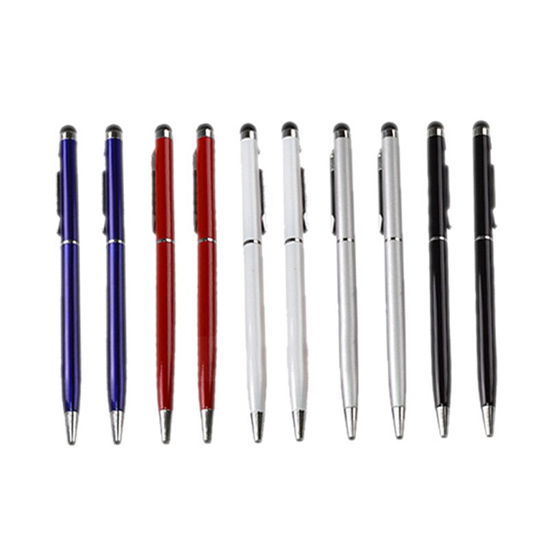 10Pcs 2 in 1 penna a sfera con inchiostro Gel stilo Touchscreen per iPhone 4 4s iPad SUB vendita: Default Title