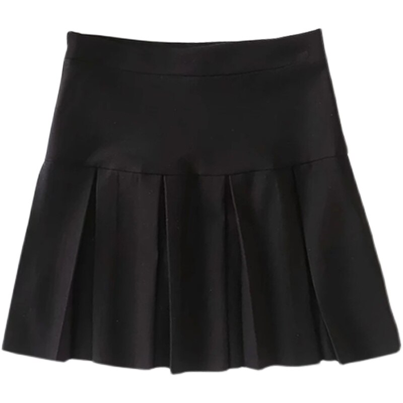Minifalda plisada blanca para mujer, Falda corta con cintura elástica, estilo universitario, para verano,