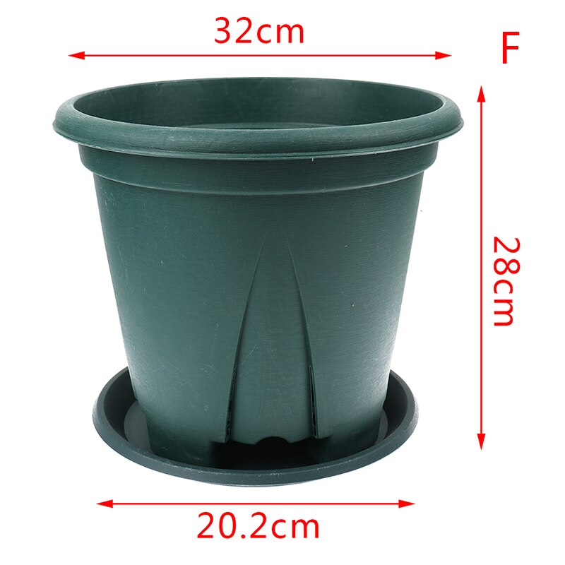Plastic root flower pot Planter large seedling tray nursery succulent plant Transplant pot Container for Home Garden Decoration: F