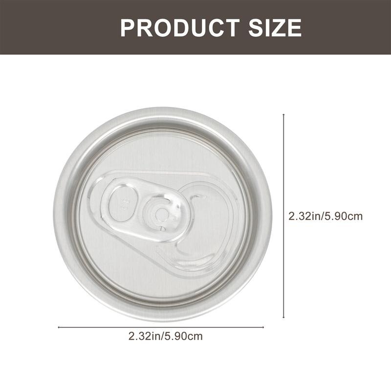 50Pcs Ring-Pull Can Lids Aluminum Soda Water Sealing Lids Wide Mouth Beverage Can Lids Cover Soda Beverage Coke Pop-Up Cover