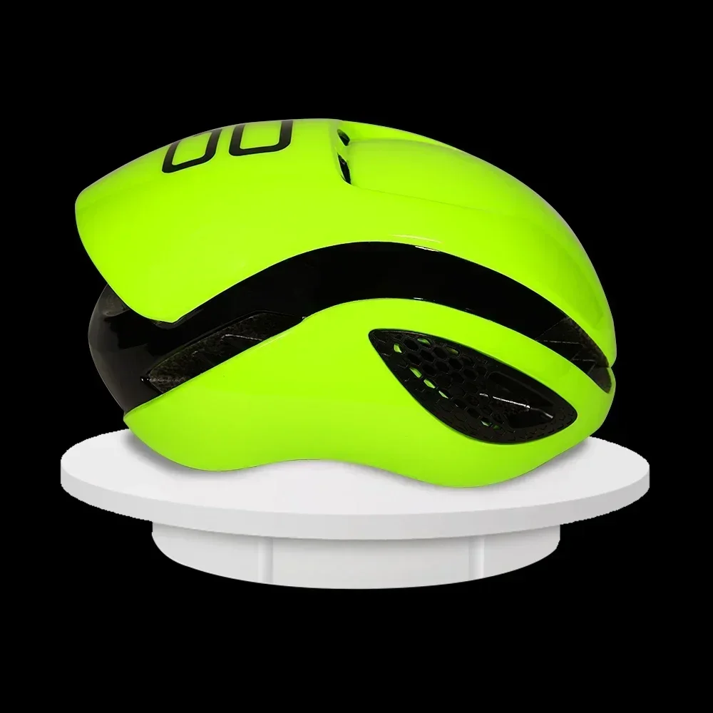 Fahrradhelm Ultraleichter Schutzhelm TT Zeitfahren Reiten Rennen Rennradhelm Fahrradhelm unisex Radfahren draussen Berg Straße: Orange