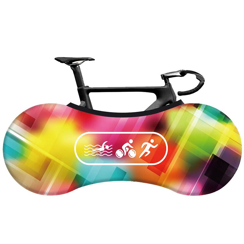 Hssee cykelbetræk elastisk mælkesilke farverig racercykel indendørs støvbetræk 26 “ -28 ” cykeltilbehør: 11