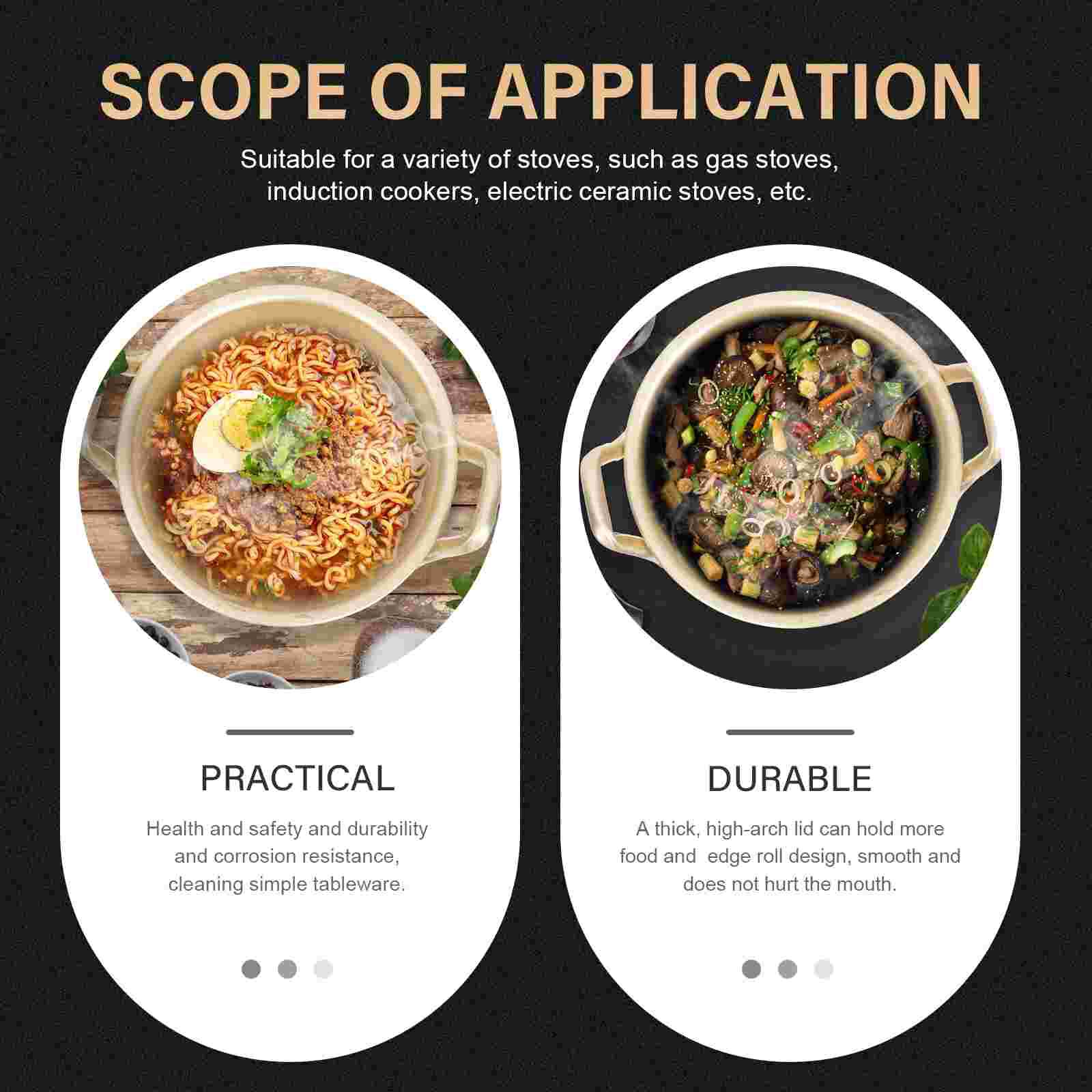 Ramen Cooking Pot Household Instant Noodles Pot Soup Cooking Pot Kitchen Supply