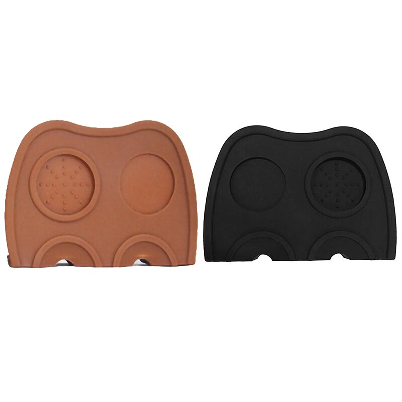 Base de soporte para cafetera, Base de soporte para Espresso, almohadilla de esquina Flexible antideslizante, herramienta negra para Bar o café Barista