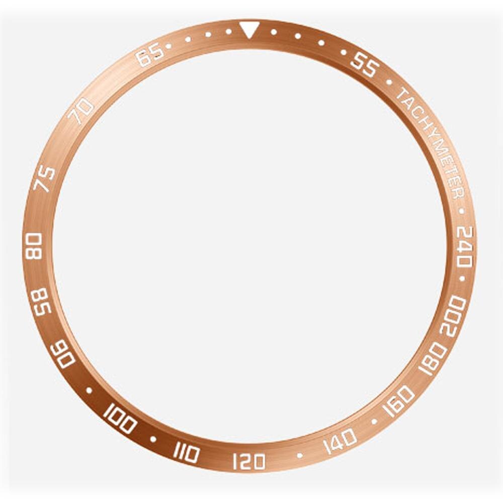 Obudowa ze stali nierdzewnej smartwatch do Samsung Galaxy Watch 3 45mm 41mm tarcza Bezel pierścień samoprzylepna ochrona przed zarysowaniem metalowa obudowa: E  rose  gold / Galaxy Watch3 41mm