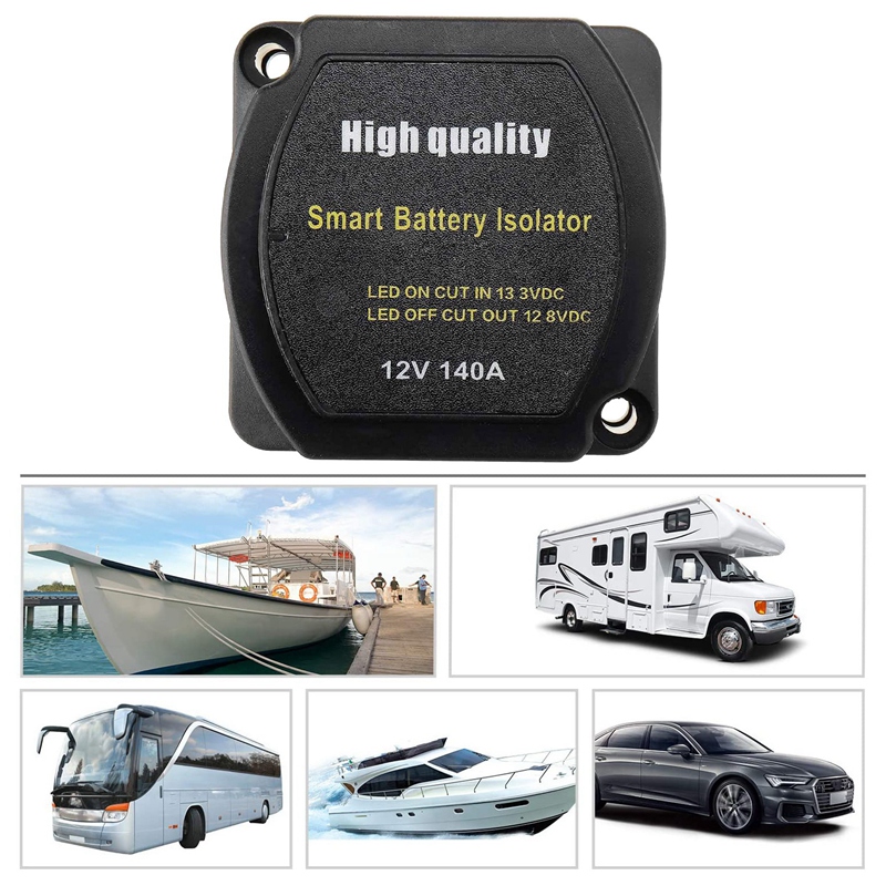 Dual Batterij Smart Isolator 12V 140 Amp Voltage Gevoelige Relais Vsr Smart Switch Voor Auto Atv Utv Boten Rv &#39;S Camper Truck: Default Title