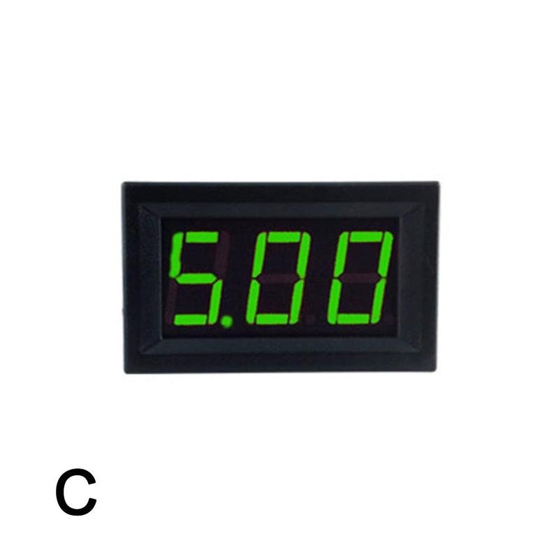 Dc 2-Draad 4.5-30V Mini Digital Display Led Voltmeter Volt Voltage Panel Voltage Meter: green