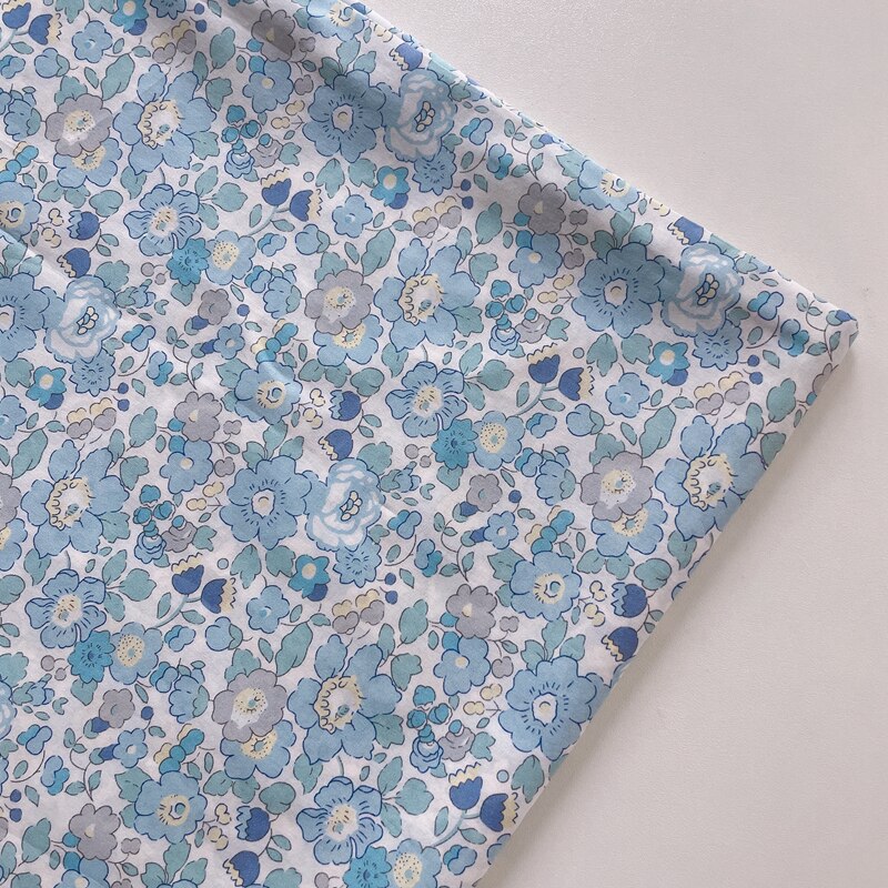 Betsy 80s japan begrænset tissun liberty bomuld poplin stof til børn baby syning stof kjoler nederdel diy meter stof