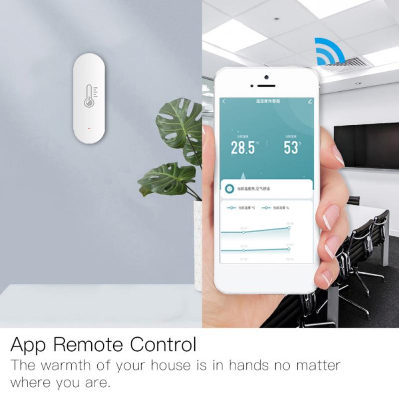 Tuya zigbee 3.0 intelligenter temperatur- und feuchtigkeitssensor für smart homes – hygrometer, thermometer und detektor für alexa und google home