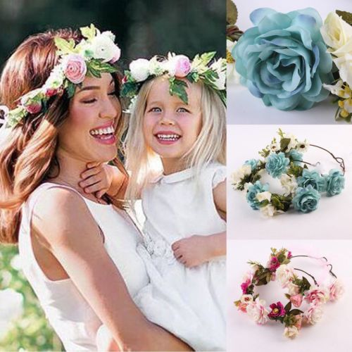 Vrouwen Meisjes Boho Bloem Bloemen Haarband Hoofdband Kroon Partij Bruid Strand