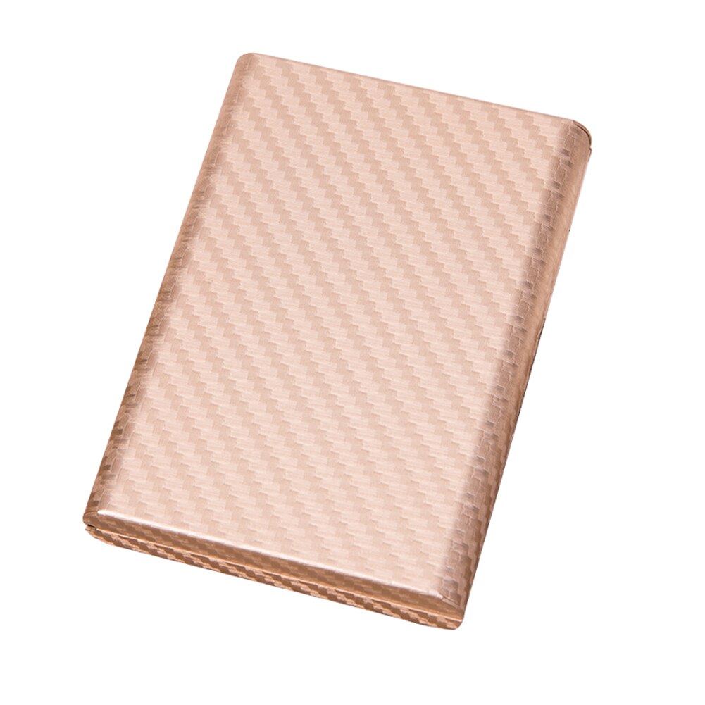 Storage Credit Card Holder Men Wallet Protective 6 Slots Anti Magnetic Security Bank Business Aluminum Alloy Case Box Travel: Gold