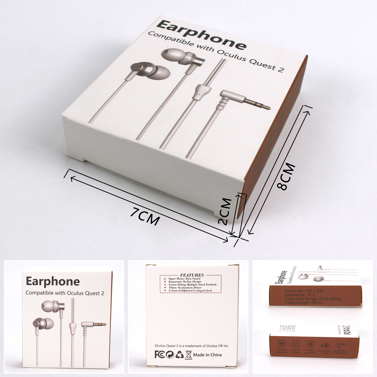 VR Headset Comfortable Firm Headphone for Oculus Quest 2