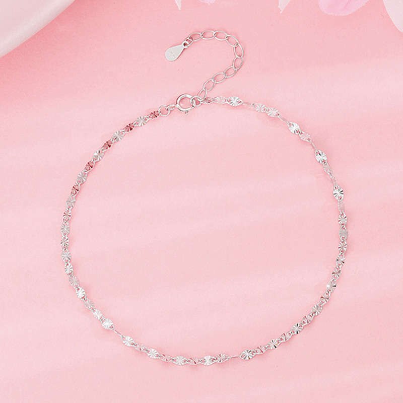 INZATT réel 925 en argent Sterling minimaliste étoile chaîne cheville pour la femmes fête bohème Fine bijoux accessoires