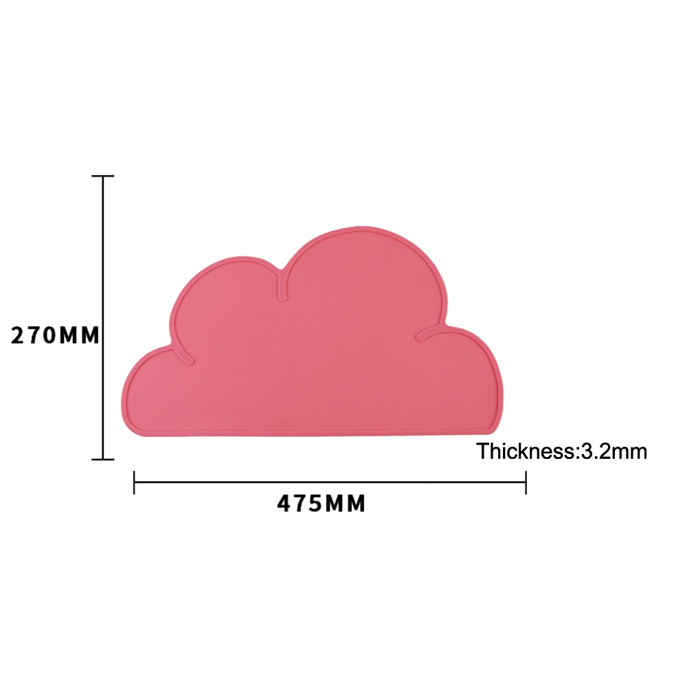 Silicone Cute Cloud Pet Feeding Mat Dog Food Pad Mat Pet Feeder Water Dish Bowl Placemat Feeding Clean Cat Dog Supplies