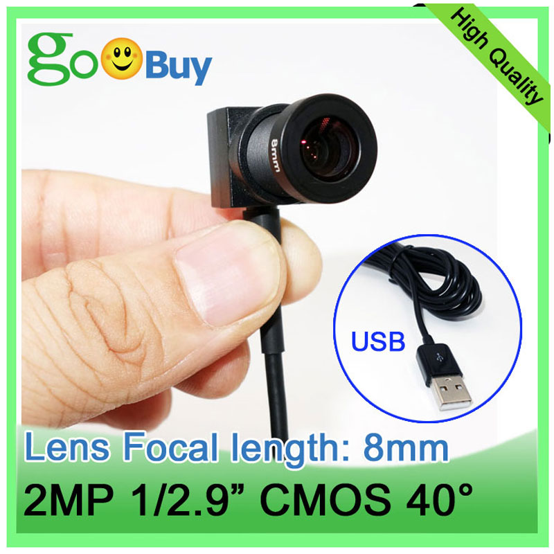 Mini USB Camera with EFL 8mm 40 degree lens telephoto store warehouse public home security CCTV UVC OTG 2MP HD computer camera