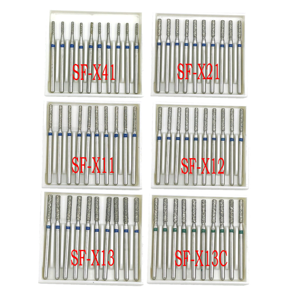 5/10pcs Extra Long Dental Diamond Burs FG Diamond 1.6mm Shank for High Speed Handpiece Burs Dentist Tools