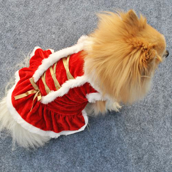 Klassieke Rode Kerst Hond Kleding Santa Doggy Kostuums Kleding Pet Apparel FBE3